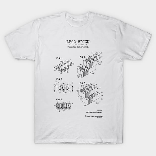 LEGO BRICK patent T-Shirt by Dennson Creative